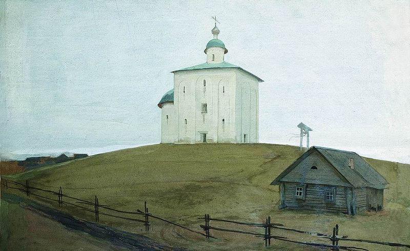 Andrei Ryabushkin Novgorod Kirche France oil painting art